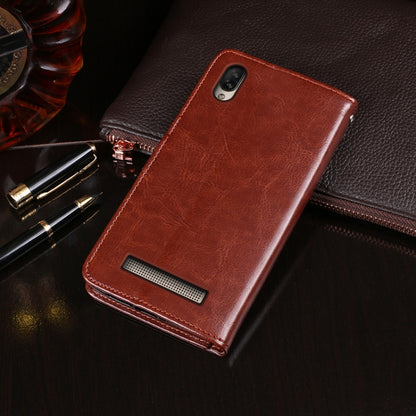 For Doogee X90 idewei Crazy Horse Texture Horizontal Flip Leather Case with Holder & Card Slots & Wallet(Brown) - More Brand by idewei | Online Shopping South Africa | PMC Jewellery | Buy Now Pay Later Mobicred