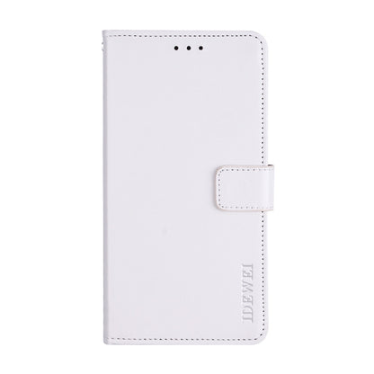 For Doogee X90 idewei Crazy Horse Texture Horizontal Flip Leather Case with Holder & Card Slots & Wallet(White) - More Brand by idewei | Online Shopping South Africa | PMC Jewellery | Buy Now Pay Later Mobicred