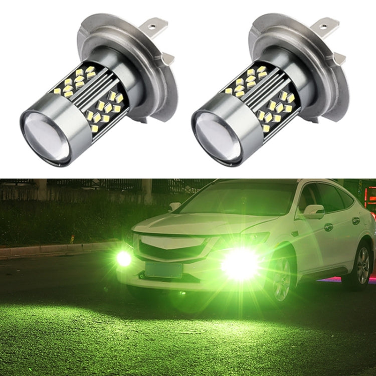 1 Pair H7 12V 7W Continuous Car LED Fog Light(Lime Light) - Fog / Driving Lights by PMC TechLife | Online Shopping South Africa | PMC TechLife | Buy Now Pay Later Mobicred