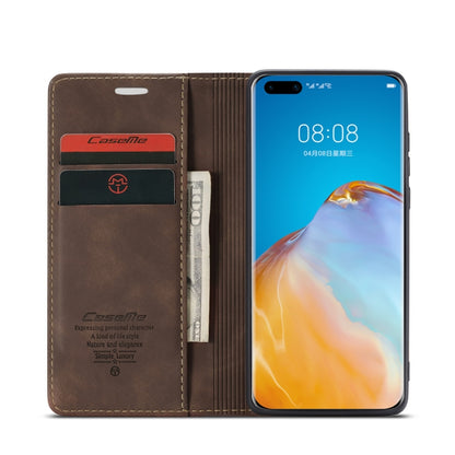 For Huawei P40 CaseMe-013 Multifunctional Horizontal Flip Leather Case with Card Slot & Holder & Wallet(Coffee) - Huawei Cases by CaseMe | Online Shopping South Africa | PMC Jewellery | Buy Now Pay Later Mobicred