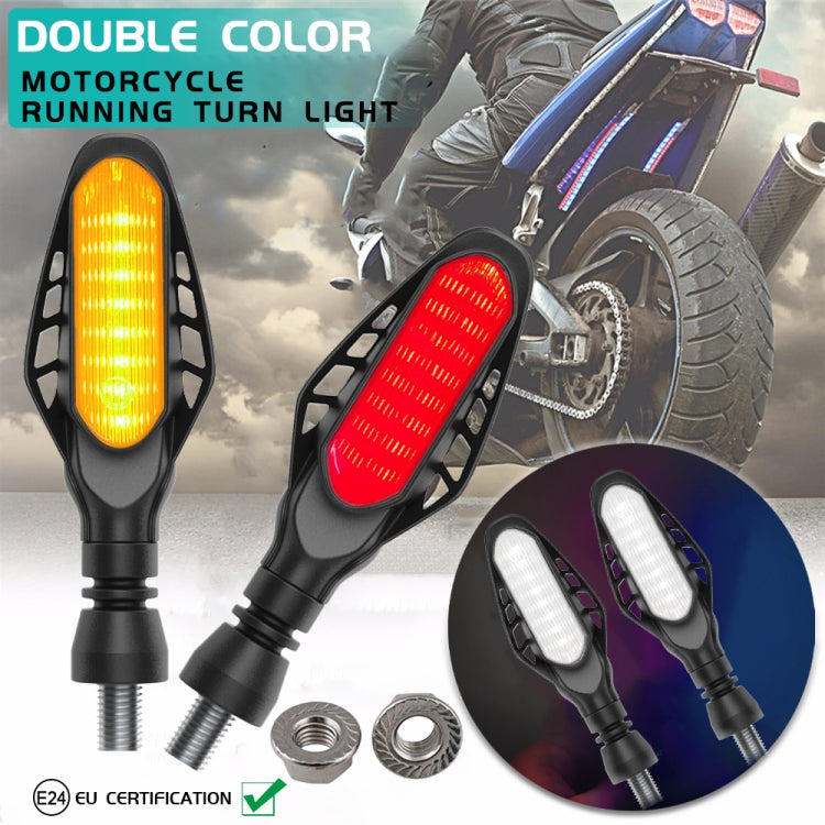 4 PCS Modified Motorcycle 16LEDs Brake Turn Tail Light, Smoked Shell(Red Light + Yellow Light) - Turn Signal by PMC TechLife | Online Shopping South Africa | PMC TechLife | Buy Now Pay Later Mobicred