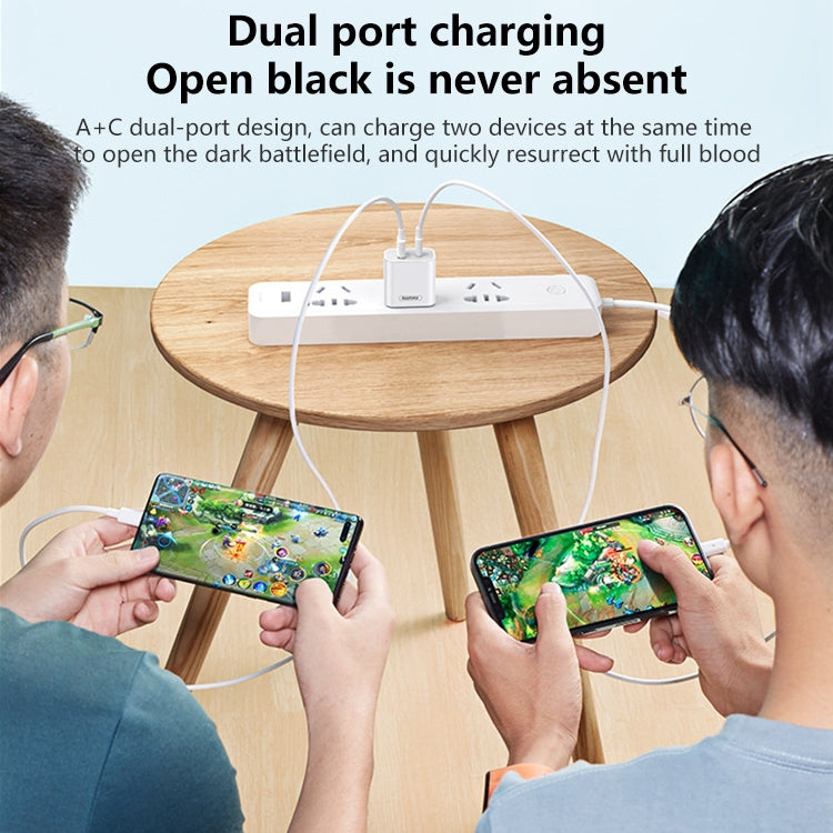 REMAX RP-U68 Speedy Series 20W USB+USB-C/Type-C Interface Fast Charger, Specification:US Plug(White) - free shipping - PMC Jewellery - Order now!