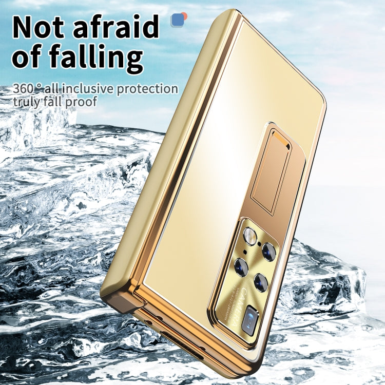 For Huawei Mate X2 Aluminum Alloy Double Hinge Shockproof Phone Protective Case(Champagne Gold) - Huawei Cases by PMC TechLife | Online Shopping South Africa | PMC TechLife | Buy Now Pay Later Mobicred