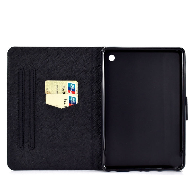 For Amazon Kindle Fire 7 2022 Electric Horizontal Flat Painted Leather Tablet Case(Pink Horse) - Amazon by PMC TechLife | Online Shopping South Africa | PMC TechLife | Buy Now Pay Later Mobicred