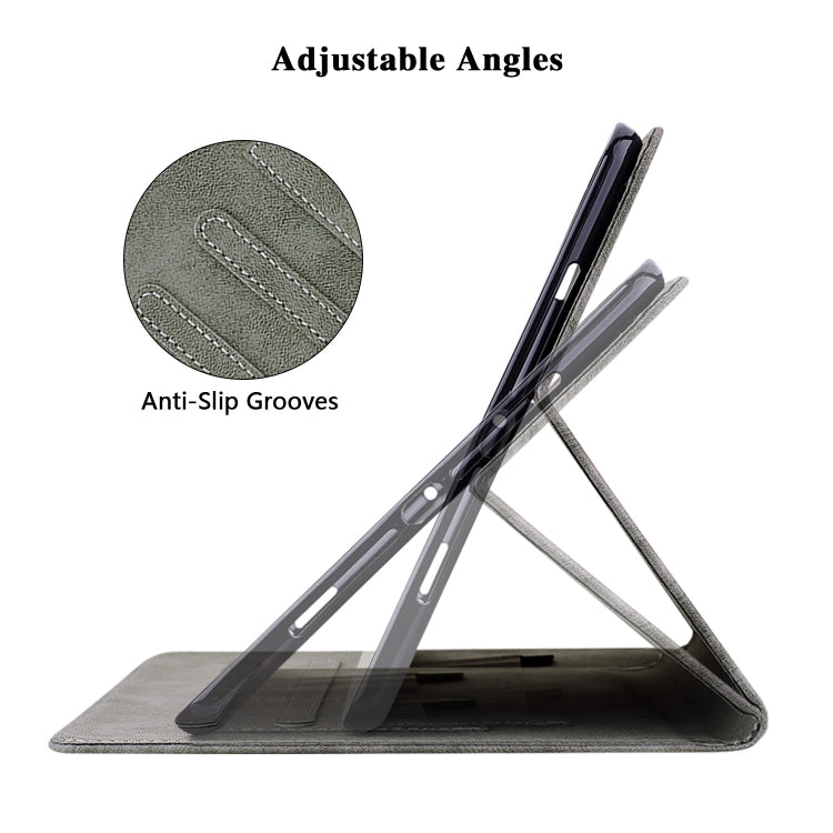 For Nokia T10 Tiger Pattern PU Tablet Case(Dark Blue) - Nokia by PMC TechLife | Online Shopping South Africa | PMC TechLife | Buy Now Pay Later Mobicred