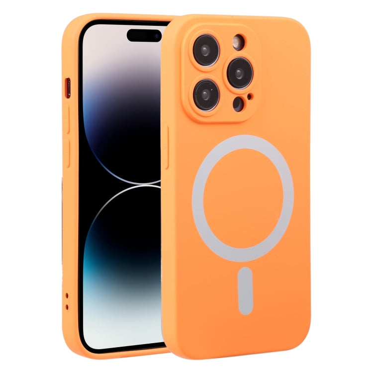 For iPhone 14 Pro Liquid Silicone Magsafe Phone Case (Yellow) - iPhone 14 Pro Cases by PMC TechLife | Online Shopping South Africa | PMC TechLife
