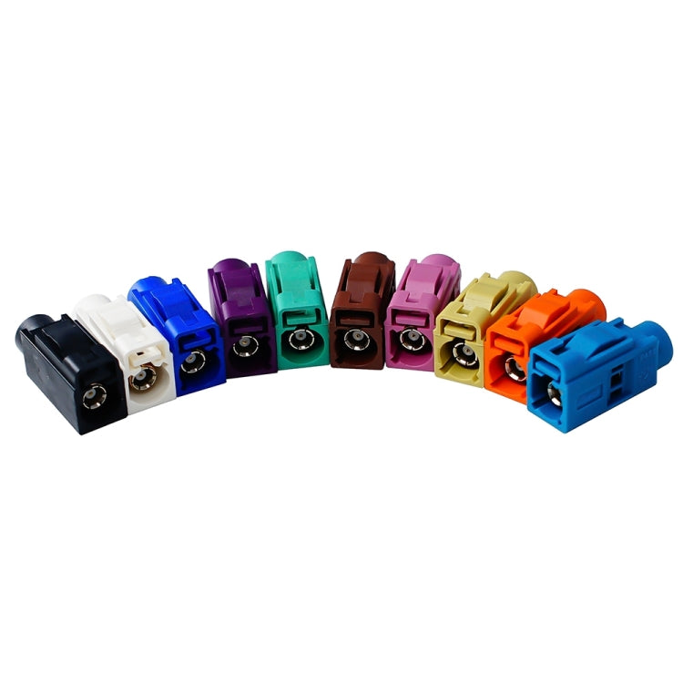 For RG174 Cable Fakra Radio Crimp Female Jack / Plug Connector with Phantom RF Coaxial(Fakra E) - GPS Accessories by PMC TechLife | Online Shopping South Africa | PMC TechLife | Buy Now Pay Later Mobicred
