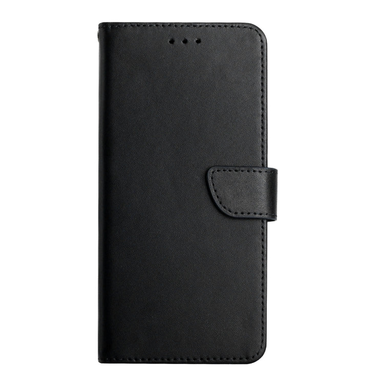 For Tecno Spark 8 Genuine Leather Fingerprint-proof Horizontal Flip Phone Case(Black) - Tecno Cases by PMC TechLife | Online Shopping South Africa | PMC TechLife | Buy Now Pay Later Mobicred