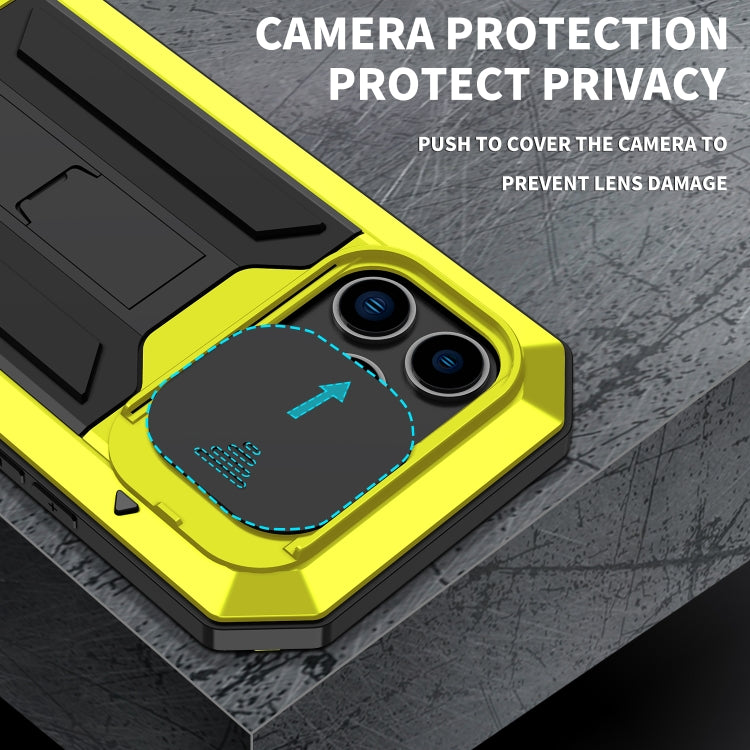 For iPhone 14 Pro R-JUST Shockproof Life Waterproof Dust-proof Case(Yellow) - free shipping - PMC TechLife - Order now!