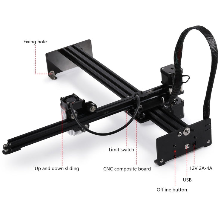 NEJE MASTER 3 Plus Laser Engraver with N40630 Laser Module(EU Plug) - free shipping - PMC Jewellery - Order now!