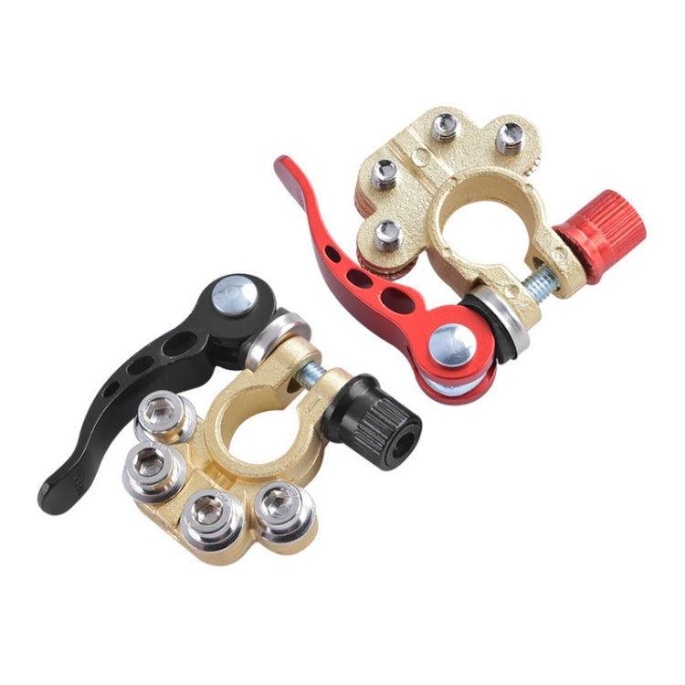 1 Pair Car Battery Terminals Quick Disconnect Cables Connectors, with L Wrench + Terminal - Booster Cable & Clip by PMC TechLife | Online Shopping South Africa | PMC TechLife | Buy Now Pay Later Mobicred