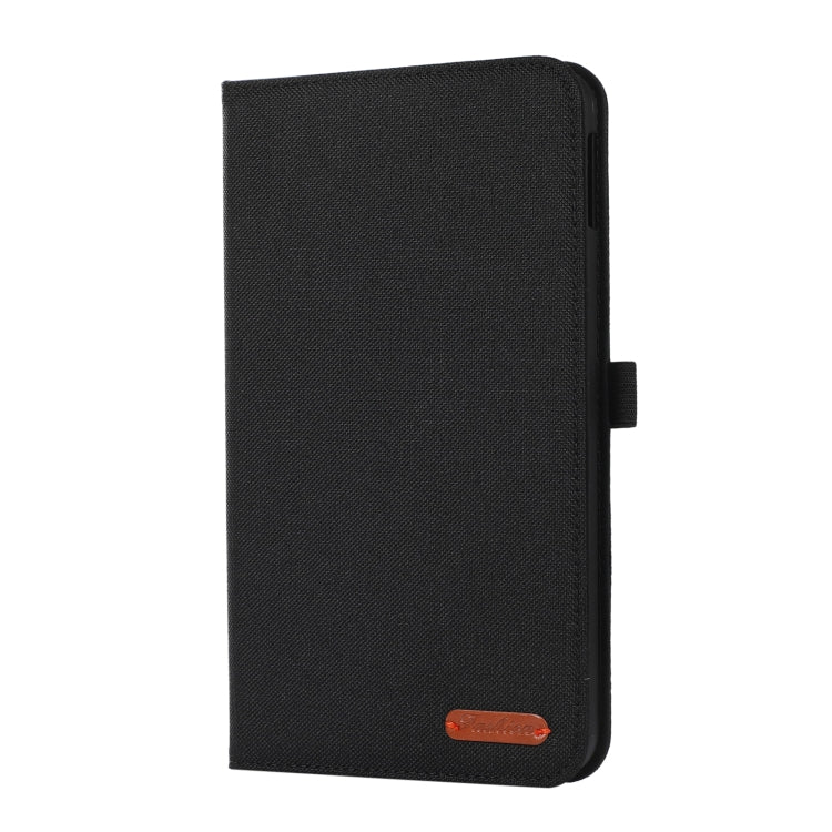 For Nokia T10 Fabric PU + TPU Flip Tablet Leather Case(Black) - Nokia by PMC Jewellery | Online Shopping South Africa | PMC Jewellery