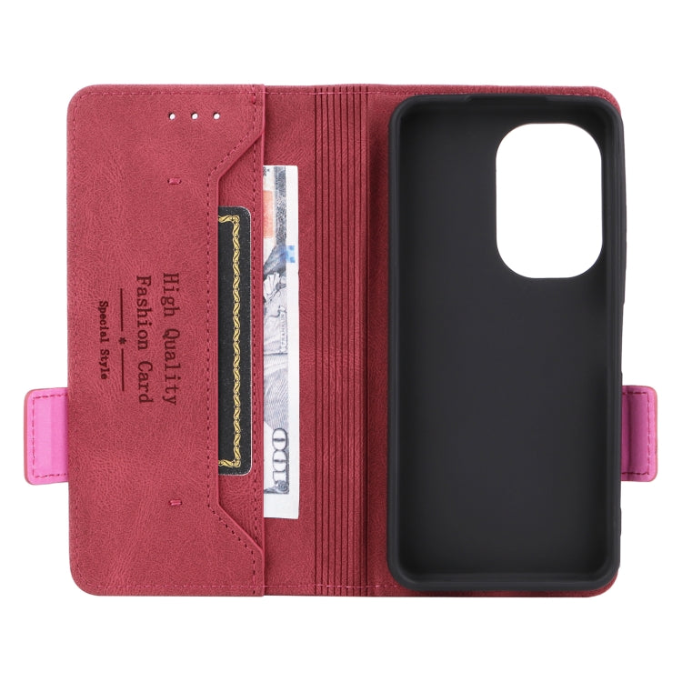 For Asus Zenfone 9 Magnetic Clasp Flip Leather Phone Case(Red) - ASUS Cases by PMC Jewellery | Online Shopping South Africa | PMC Jewellery