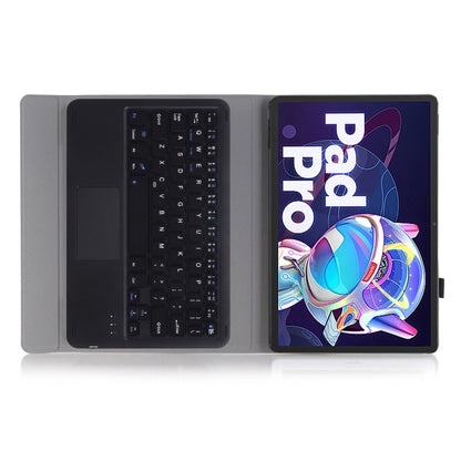 AM18-A Bluetooth Keyboard Leather Case with Touchpad For Lenovo XiaoXin Pad Pro 2022 11.2 inch(Black) - Lenovo Keyboard by PMC Jewellery | Online Shopping South Africa | PMC Jewellery