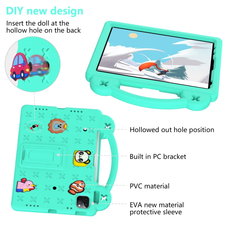 Handle Kickstand Children EVA Shockproof Tablet Case For iPad Pro 11 2018 / 2020 / 2021(Mint Green) - More iPad Cases by PMC TechLife | Online Shopping South Africa | PMC TechLife