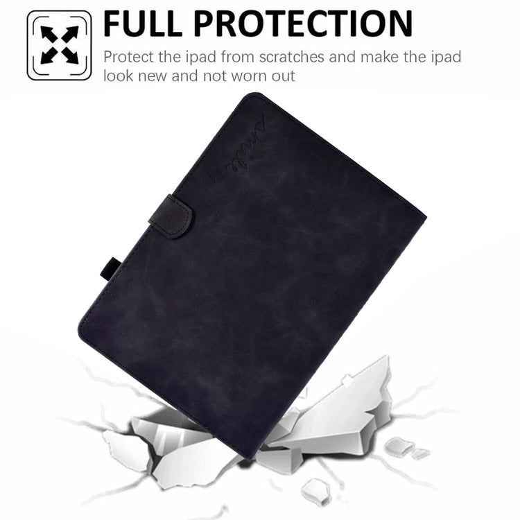 For Lenovo Tab M10 HD Gen 2 Embossed Smile Flip Tablet Leather Case(Black) - Lenovo by PMC TechLife | Online Shopping South Africa | PMC TechLife | Buy Now Pay Later Mobicred
