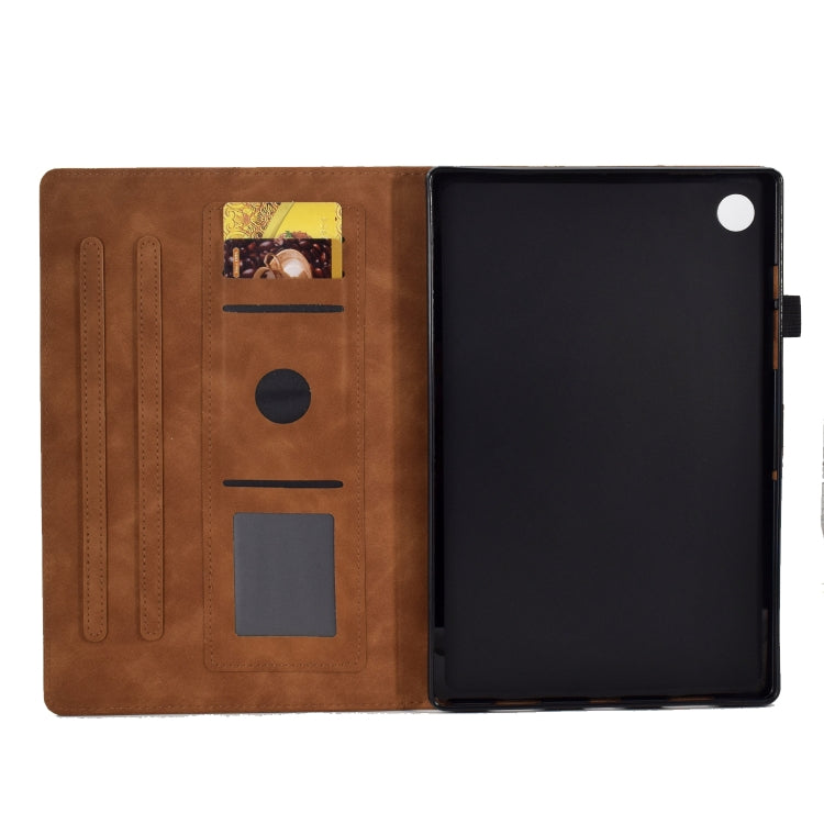 For Lenovo Tab M10 3rd Gen Embossed Smile Flip Tablet Leather Case(Brown) - free shipping - PMC TechLife - Order now!