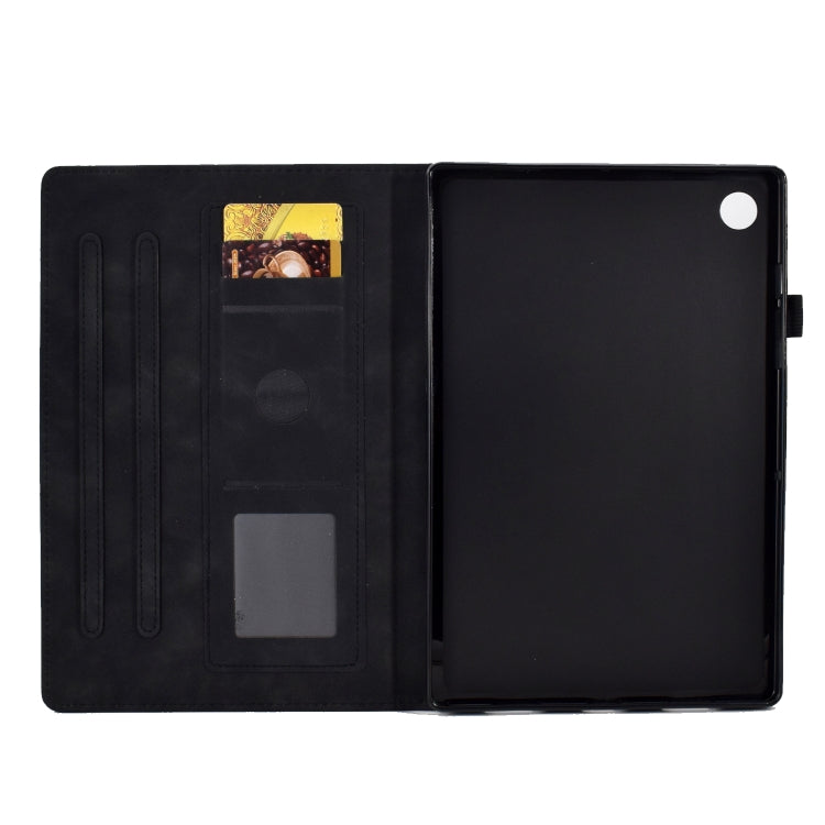 For Lenovo Tab M10 Plus 3rd Gen 10.6 inch Embossed Smile Flip Tablet Leather Case(Black) - Lenovo by PMC TechLife | Online Shopping South Africa | PMC TechLife | Buy Now Pay Later Mobicred