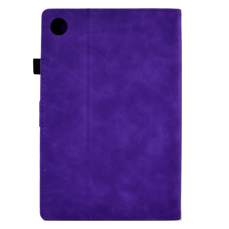 For Lenovo Tab M10 Plus 3rd Gen 10.6 inch Embossed Smile Flip Tablet Leather Case(Purple) - Lenovo by PMC TechLife | Online Shopping South Africa | PMC TechLife | Buy Now Pay Later Mobicred