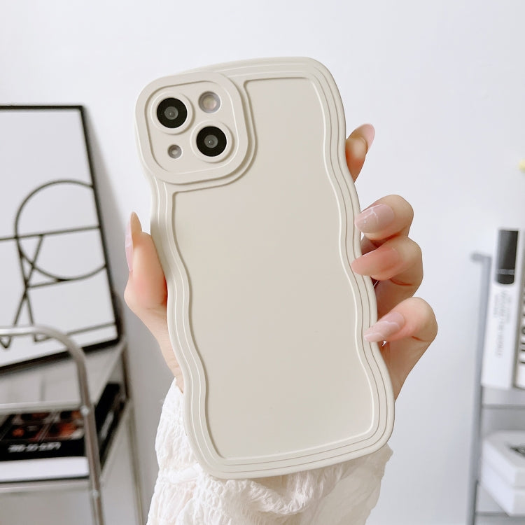 For iPhone 13 Wave Edge Silicone Phone Case(White) - iPhone 13 Cases by PMC TechLife | Online Shopping South Africa | PMC TechLife