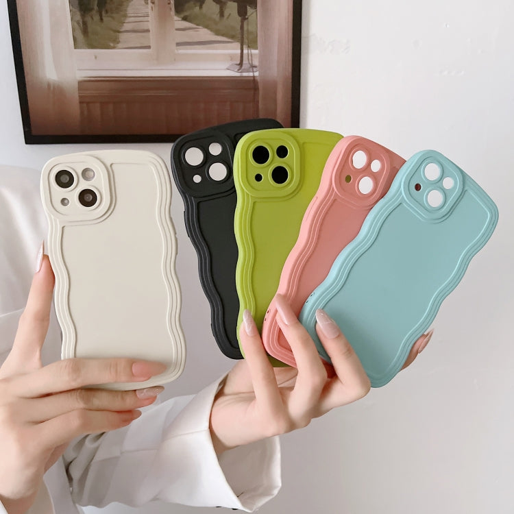 For iPhone 13 Wave Edge Silicone Phone Case(White) - iPhone 13 Cases by PMC TechLife | Online Shopping South Africa | PMC TechLife