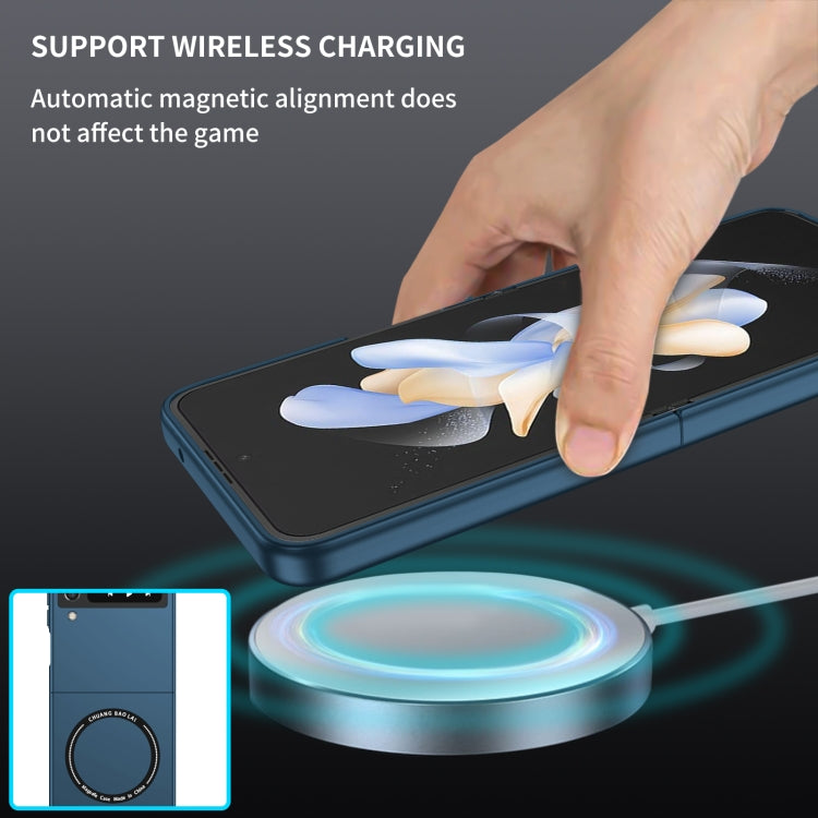 For Samsung Galaxy Z Flip4 Magsafe Magnetic Folding PC Phone Case(Blue) - free shipping - PMC TechLife - Order now!