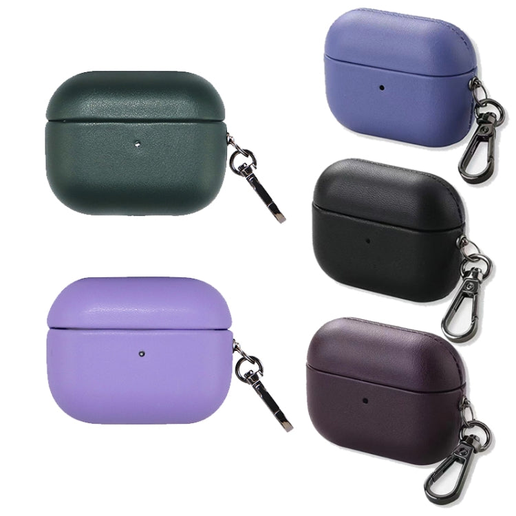For Apple AirPods 3 PU Leather Wireless Bluetooth Earphone Protective Case(Dark Green) - free shipping - PMC Jewellery - Order now!