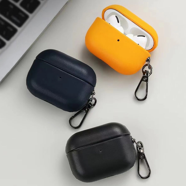 For Apple AirPods Pro 2 PU Leather Wireless Bluetooth Earphone Protective Case(Purple) - For AirPods Pro 2 by PMC Jewellery | Online Shopping South Africa | PMC Jewellery | Buy Now Pay Later Mobicred
