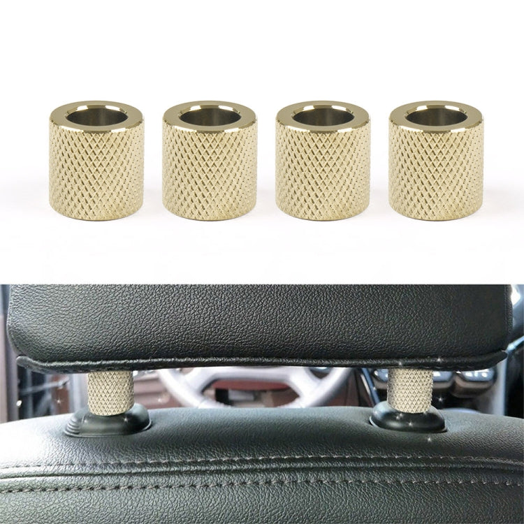 4 in 1 Car Seat Headrest Collars Rings Decor(Gold) - Decoration Rings by PMC TechLife | Online Shopping South Africa | PMC TechLife | Buy Now Pay Later Mobicred