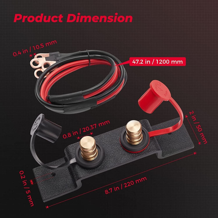 Car Battery Jumper Starter, Style:0.7cm - EV Charging Cables by PMC TechLife | Online Shopping South Africa | PMC TechLife