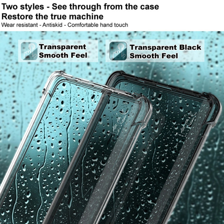 For iPhone 14 Plus imak Shockproof Airbag TPU Phone Case(Transparent Black) - iPhone 14 Plus Cases by imak | Online Shopping South Africa | PMC TechLife | Buy Now Pay Later Mobicred