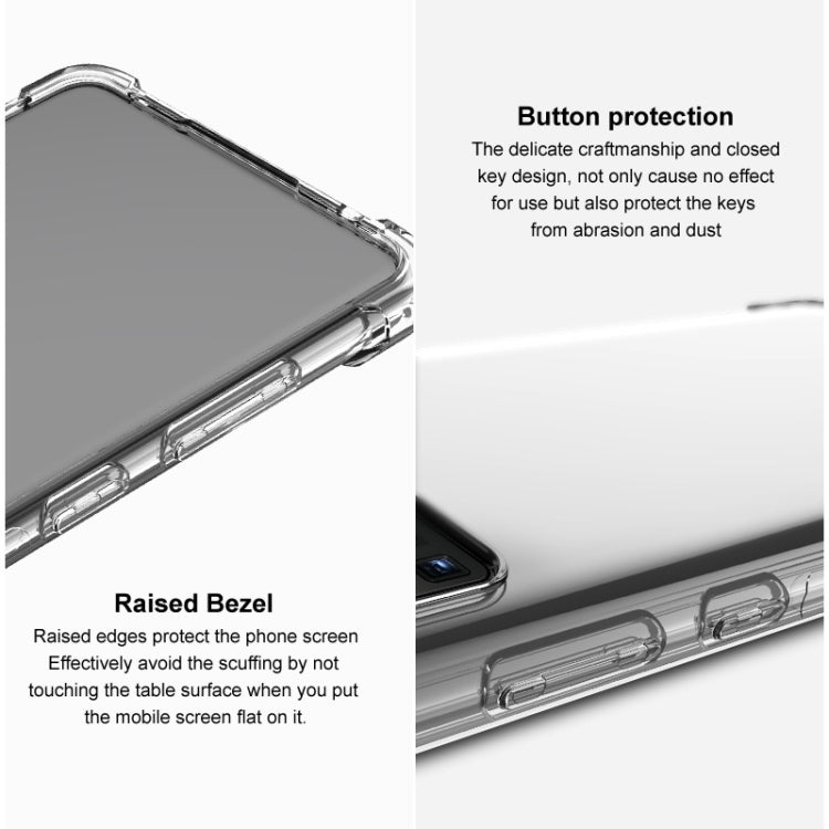 For iPhone 14 Plus imak Shockproof Airbag TPU Phone Case(Transparent Black) - iPhone 14 Plus Cases by imak | Online Shopping South Africa | PMC TechLife | Buy Now Pay Later Mobicred