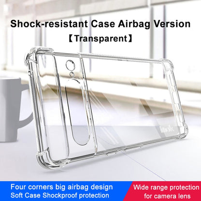 For Google Pixel 7 imak Shockproof Airbag TPU Phone Case(Transparent) - Google Cases by imak | Online Shopping South Africa | PMC Jewellery | Buy Now Pay Later Mobicred