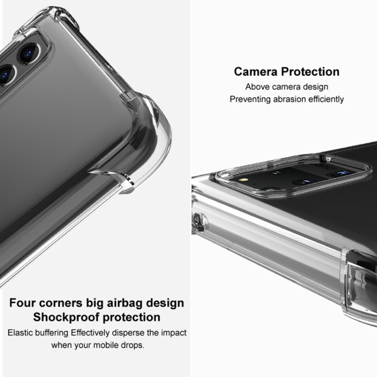 For Google Pixel 7 Pro imak Shockproof Airbag TPU Phone Case(Transparent Black) - Google Cases by imak | Online Shopping South Africa | PMC TechLife | Buy Now Pay Later Mobicred