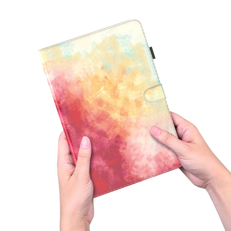 For Amazon Kindle Fire 7 2022 Watercolor Pattern Flip Leather Tablet Case(Spring Cherry) - Amazon by PMC TechLife | Online Shopping South Africa | PMC TechLife | Buy Now Pay Later Mobicred