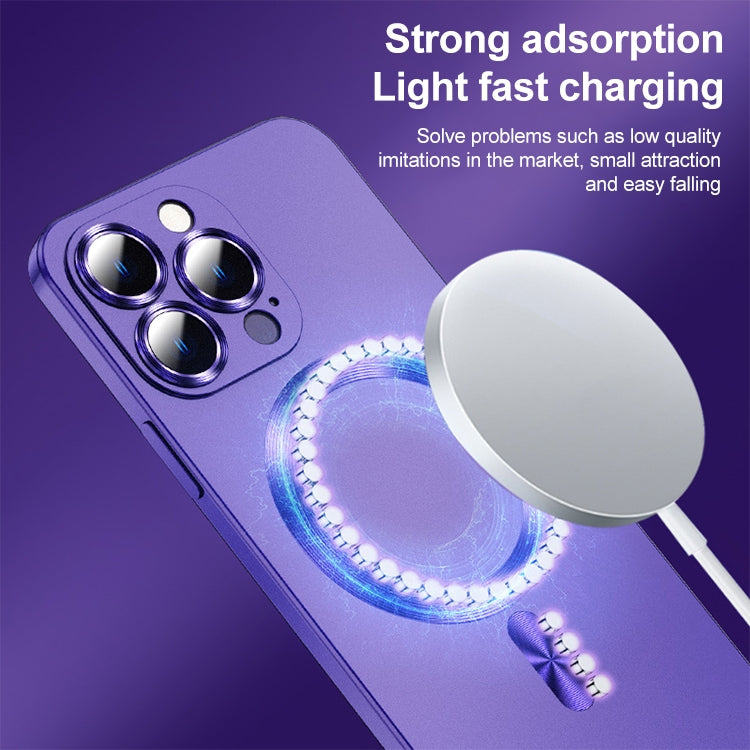 For iPhone 13 Liquid Lens Protector Magsafe Phone Case(Dark Purple) - free shipping - PMC TechLife - Order now!