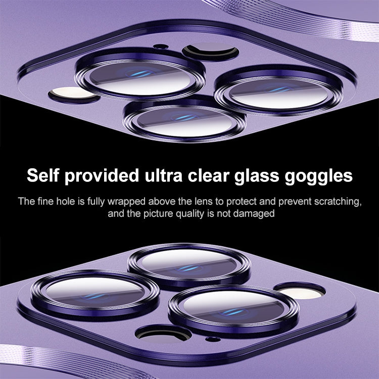 For iPhone 13 Pro Liquid Lens Protector Magsafe Phone Case(Dark Purple) - free shipping - PMC TechLife - Order now!