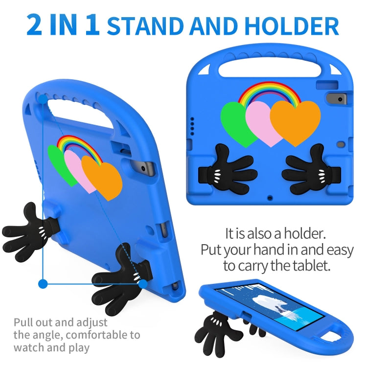 For Lenovo Tab B10 10.1 2020 Love Small Palm Holder EVA Tablet Case(Blue) - Lenovo by PMC TechLife | Online Shopping South Africa | PMC TechLife | Buy Now Pay Later Mobicred