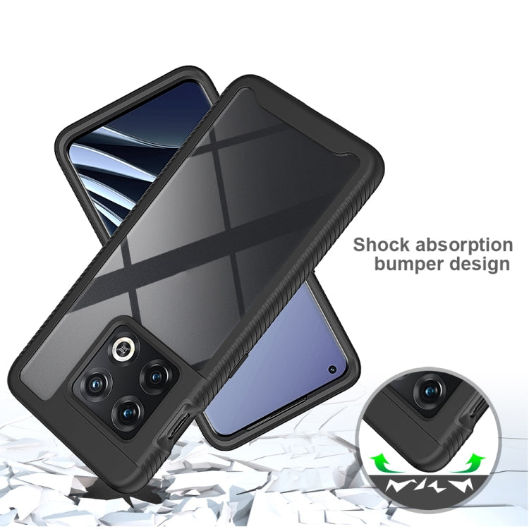 For OnePlus 10 Pro Starry Sky Solid Color Shockproof TPU Clear PC Phone Case(Sky Blue) - OnePlus Cases by PMC TechLife | Online Shopping South Africa | PMC TechLife