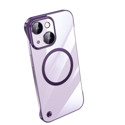 For iPhone 14 Electroplating Frameless Magsafe Magnetic PC Phone Case(Deep Purple) - iPhone 14 Cases by PMC Jewellery | Online Shopping South Africa | PMC Jewellery | Buy Now Pay Later Mobicred