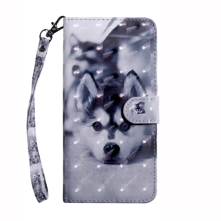 For Honor 50 3D Painted Leather Phone Case(Husky) - Honor Cases by PMC Jewellery | Online Shopping South Africa | PMC Jewellery