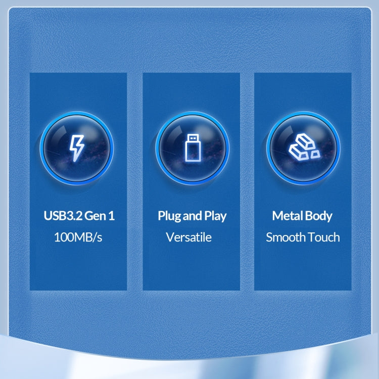 ORICO 32GB USB-A USB3.2 Gen1 USB Flash Drive, Read 260MB/s, Write 50MB/s (Silver) - free shipping - PMC Jewellery - Order now!