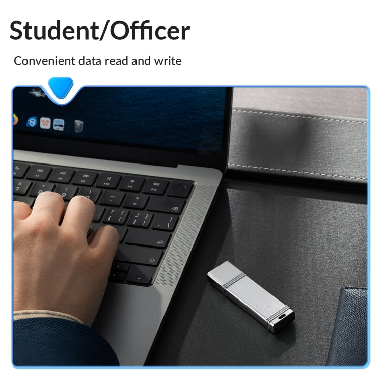 ORICO 32GB Type-C USB3.2 Gen1 USB Flash Drive, Read 260MB/s, Write 50MB/s (Silver) - free shipping - PMC Jewellery - Order now!