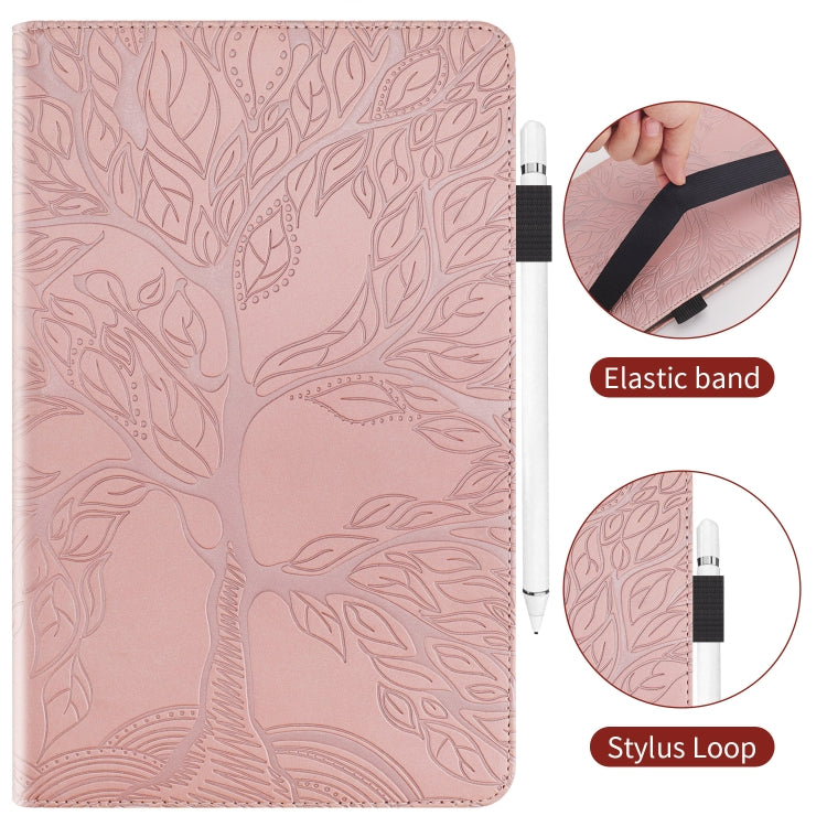For Lenovo Tab P11 Pro Gen 2 Life Tree Series Horizontal Flip Leather Case with Holder(Rose Gold) - Lenovo by PMC TechLife | Online Shopping South Africa | PMC TechLife | Buy Now Pay Later Mobicred