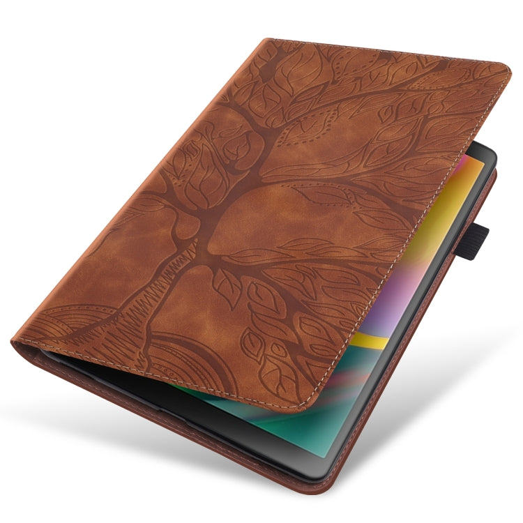For Lenovo Tab P11 Pro Gen 2 Life Tree Series Horizontal Flip Leather Case with Holder(Brown) - Lenovo by PMC TechLife | Online Shopping South Africa | PMC TechLife | Buy Now Pay Later Mobicred