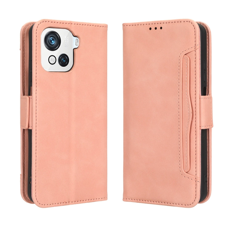 For Blackview OSCAL C80 Skin Feel Calf Texture Card Slots Leather Phone Case(Pink) - More Brand by PMC Jewellery | Online Shopping South Africa | PMC Jewellery