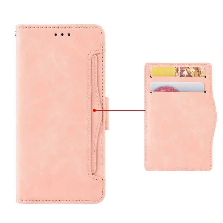 For Blackview OSCAL C80 Skin Feel Calf Texture Card Slots Leather Phone Case(Pink) - More Brand by PMC Jewellery | Online Shopping South Africa | PMC Jewellery