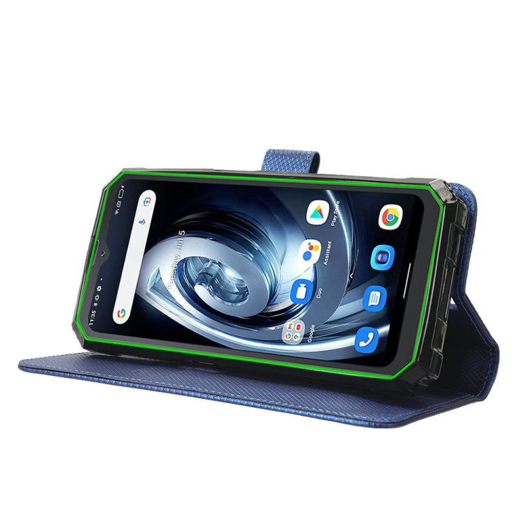 For Blackview BV7100 Diamond Texture Leather Phone Case(Blue) - More Brand by PMC TechLife | Online Shopping South Africa | PMC TechLife | Buy Now Pay Later Mobicred