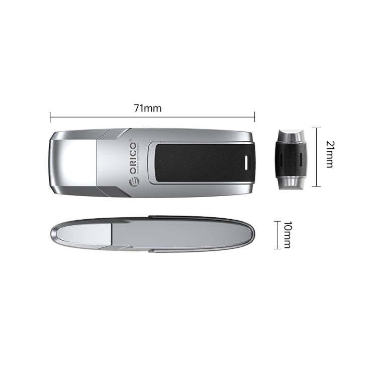 ORICO USB Flash Drive, Read: 100MB/s, Write: 50MB/s, Memory:256GB, Port:USB-A(Silver) - free shipping - PMC Jewellery - Order now!