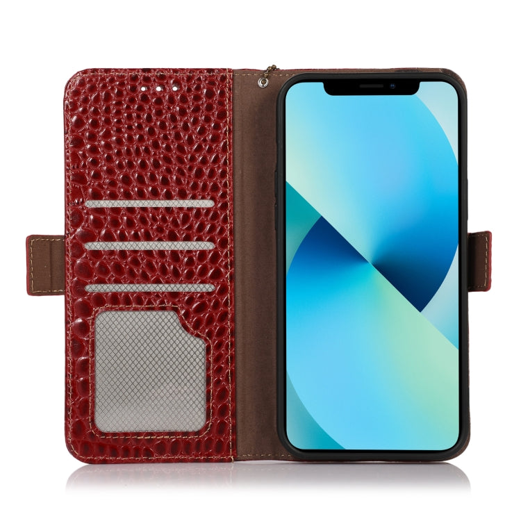 For Honor X20 SE Crocodile Top Layer Cowhide Leather Phone Case(Red) - Honor Cases by PMC TechLife | Online Shopping South Africa | PMC TechLife | Buy Now Pay Later Mobicred
